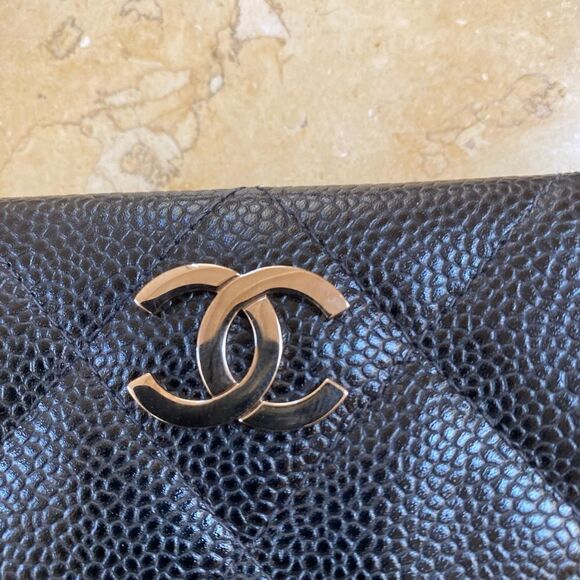 EUC Vintage CHANEL Black Bag with Silver Hardware - Picture 6 of 15